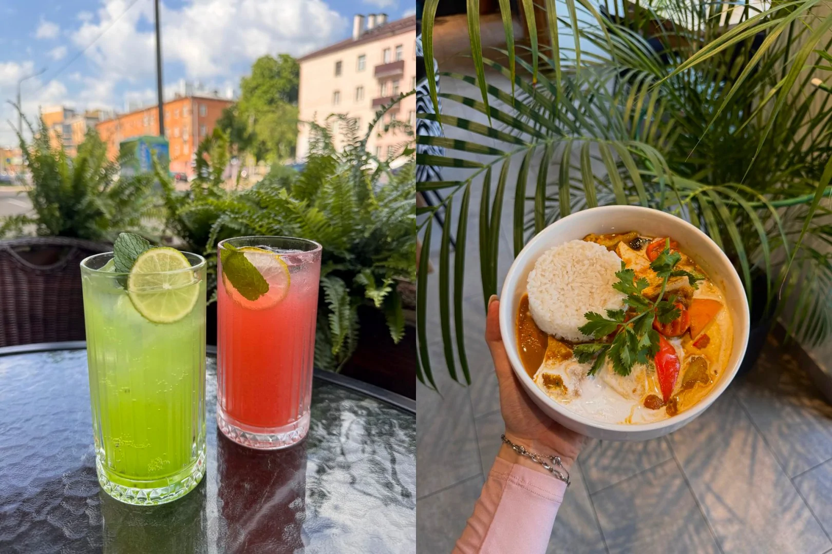 alt="Лимонады и карри с рисом в Thai Garden."